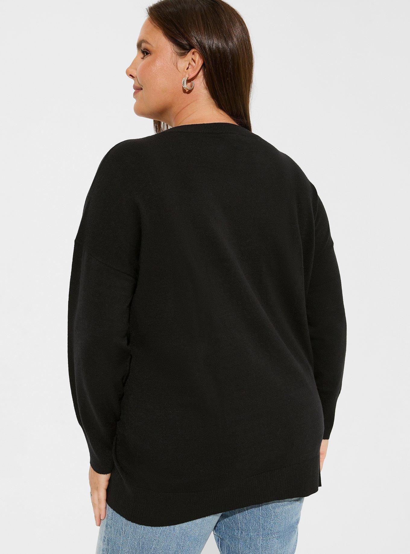 Plus Size Everyday Soft Pullover Tunic Crew Sweater Torrid