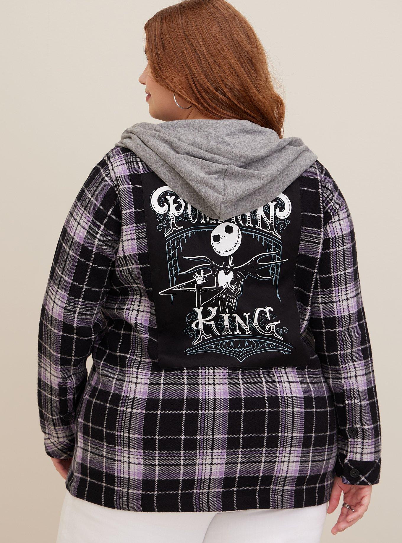 Disney Torrid Plus 6 buy Gray Jack & Sally Nightmare Before Xmas Graphic Sweatshirt