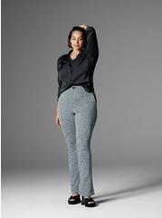 Comfort Flex Waistband Trouser Boot Studio Double Knit High-Rise Pant, GREY, hi-res