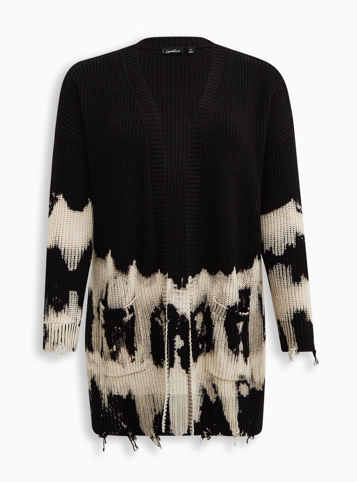 Plus Size LoveSick Cotton Open Front Cardigan, , hi-res