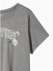 Everyday Embroidered Tee - Signature Jersey New York Heather Grey, MEDIUM HEATHER GREY, alternate