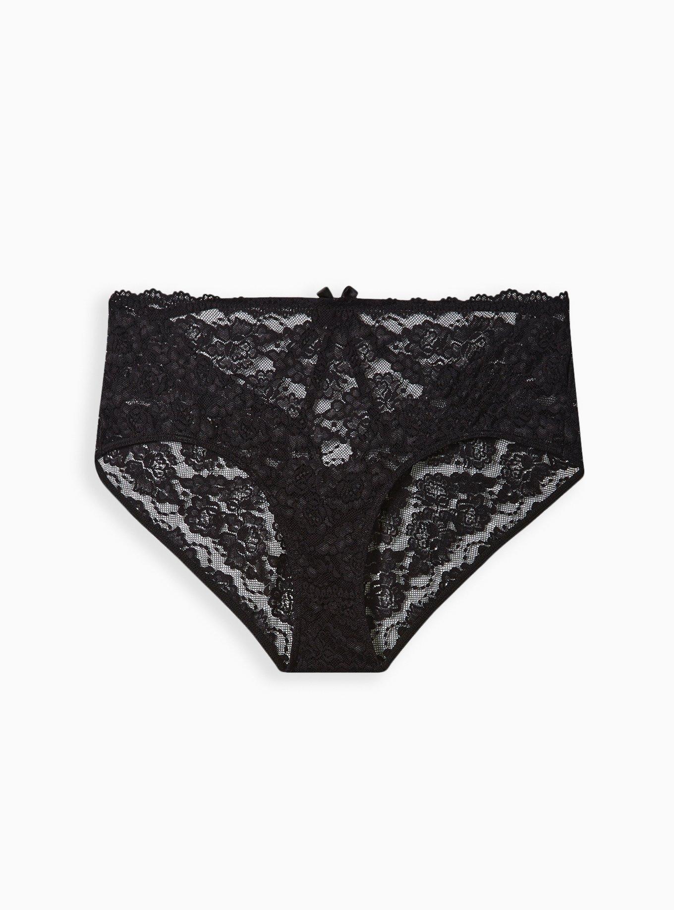 Torrid Hipster Panties Black Floral 💛 Pink Lace Ladies Plus Underwear NWT 2  2x