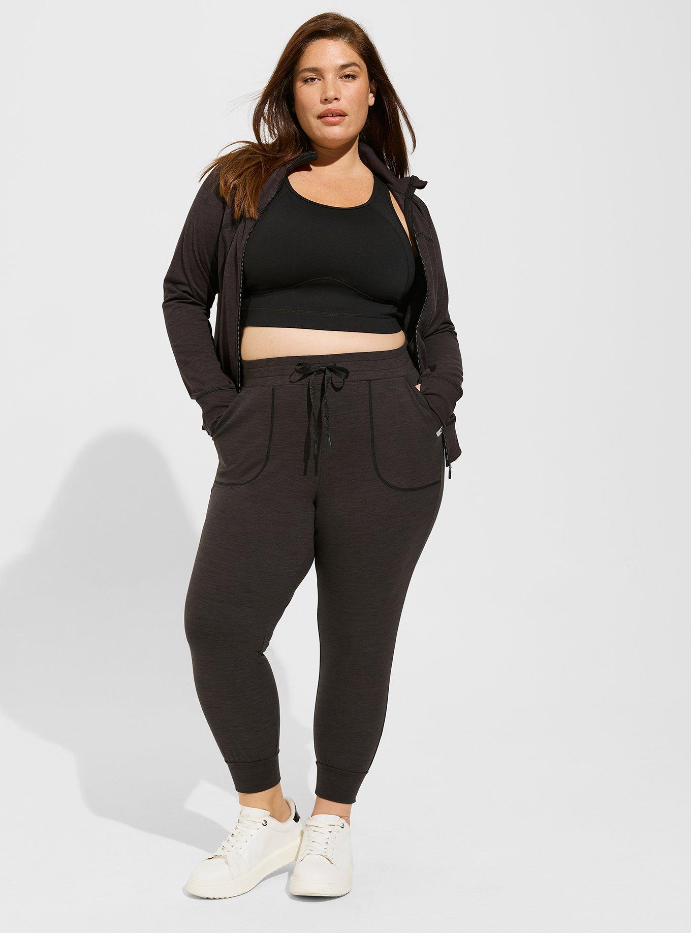 Plus Size - Happy Camper Super Soft Performance Jersey Crop Active Jogger  In Classic Fit - Torrid