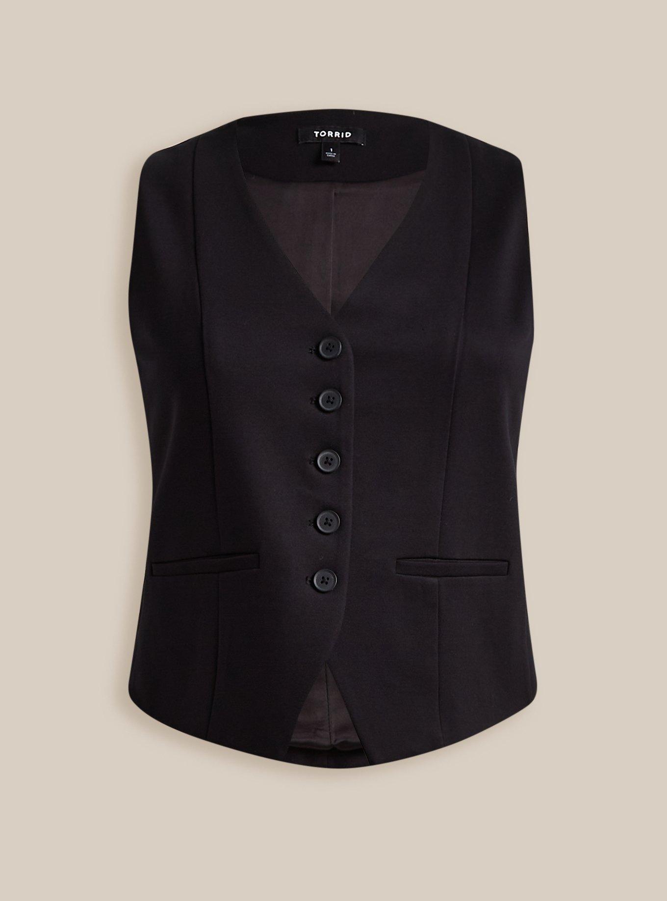 Plus Size - Studio Luxe Ponte Tailored Vest - Torrid