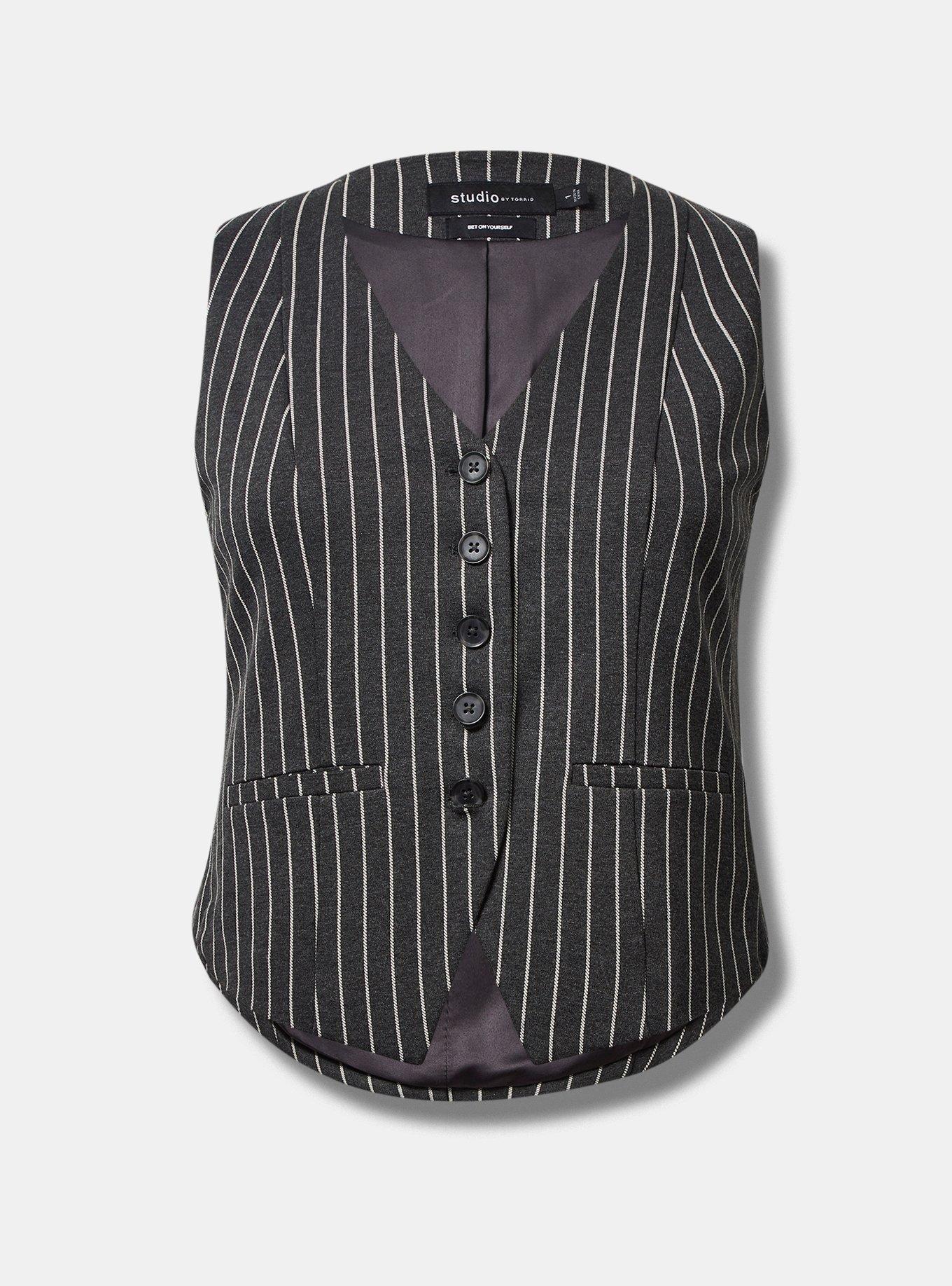 Plus Size - Studio Luxe Ponte Tailored Vest - Torrid Plus Size - Studio Luxe Ponte Tailored Vest - Torrid