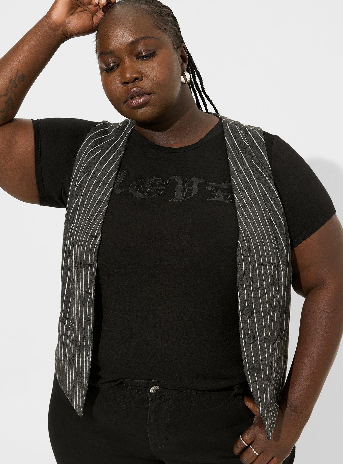 Plus Size - Studio Luxe Ponte Tailored Vest - Torrid