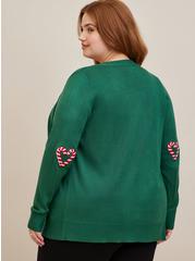 Disney Mickie & Minnie Cardigan Button Front Sweater, GREEN, alternate