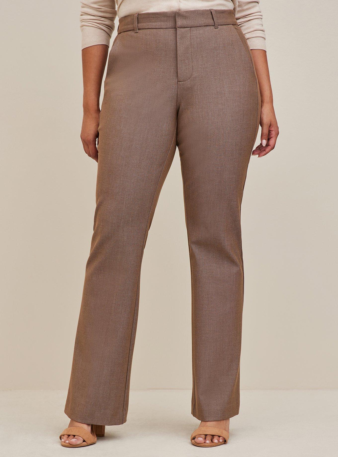 Plus Size Comfort Flex Waistband Trouser Boot Studio Luxe Woven High Rise Pant Torrid