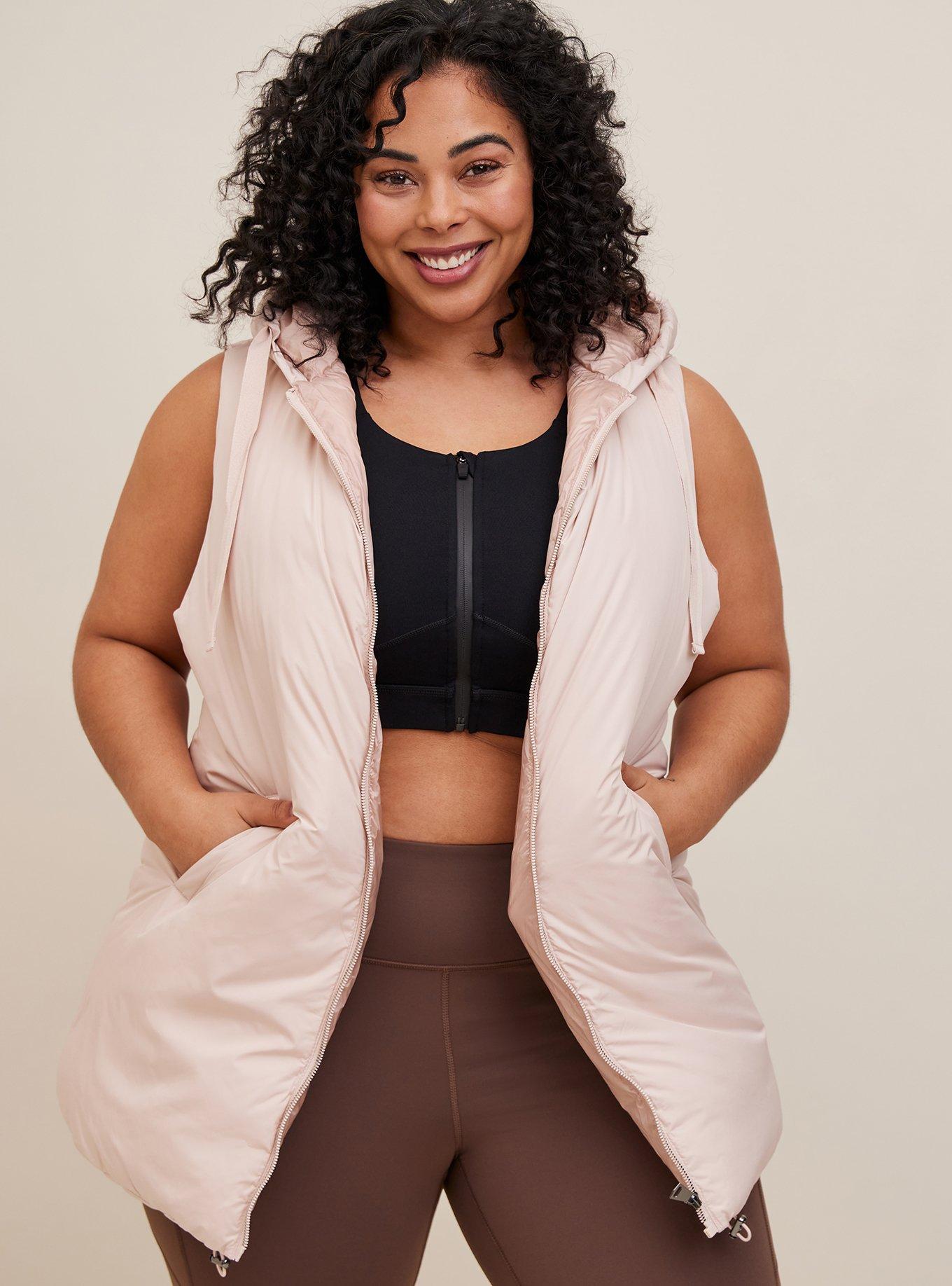 Puffer vest store plus size