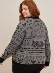 Warner Bros. Harry Potter Bomber Zip Up Sweater, MULTI TIE DYE, alternate