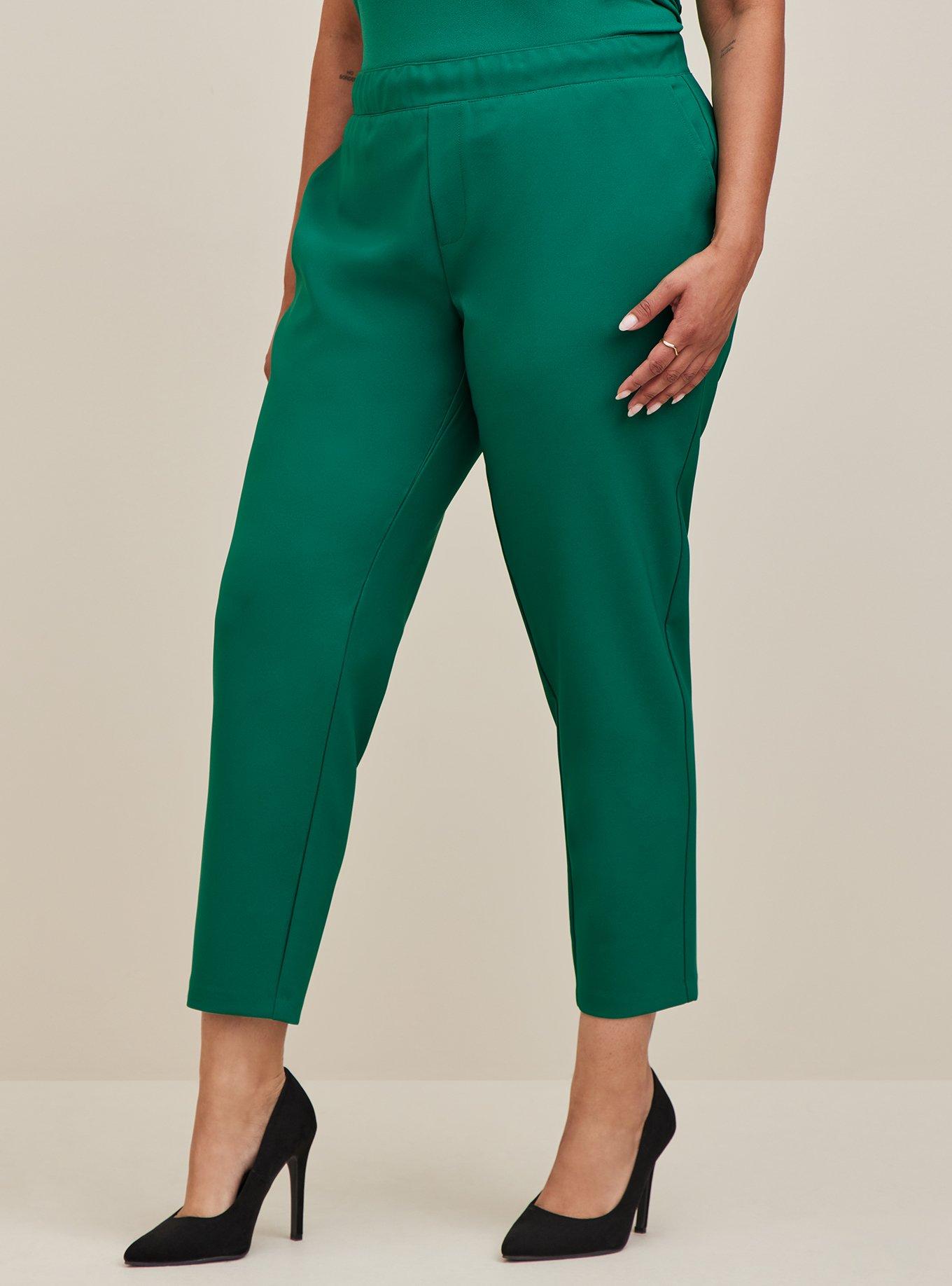 Pull-On Relaxed Taper Studio Refined Crepe High-Rise Pant