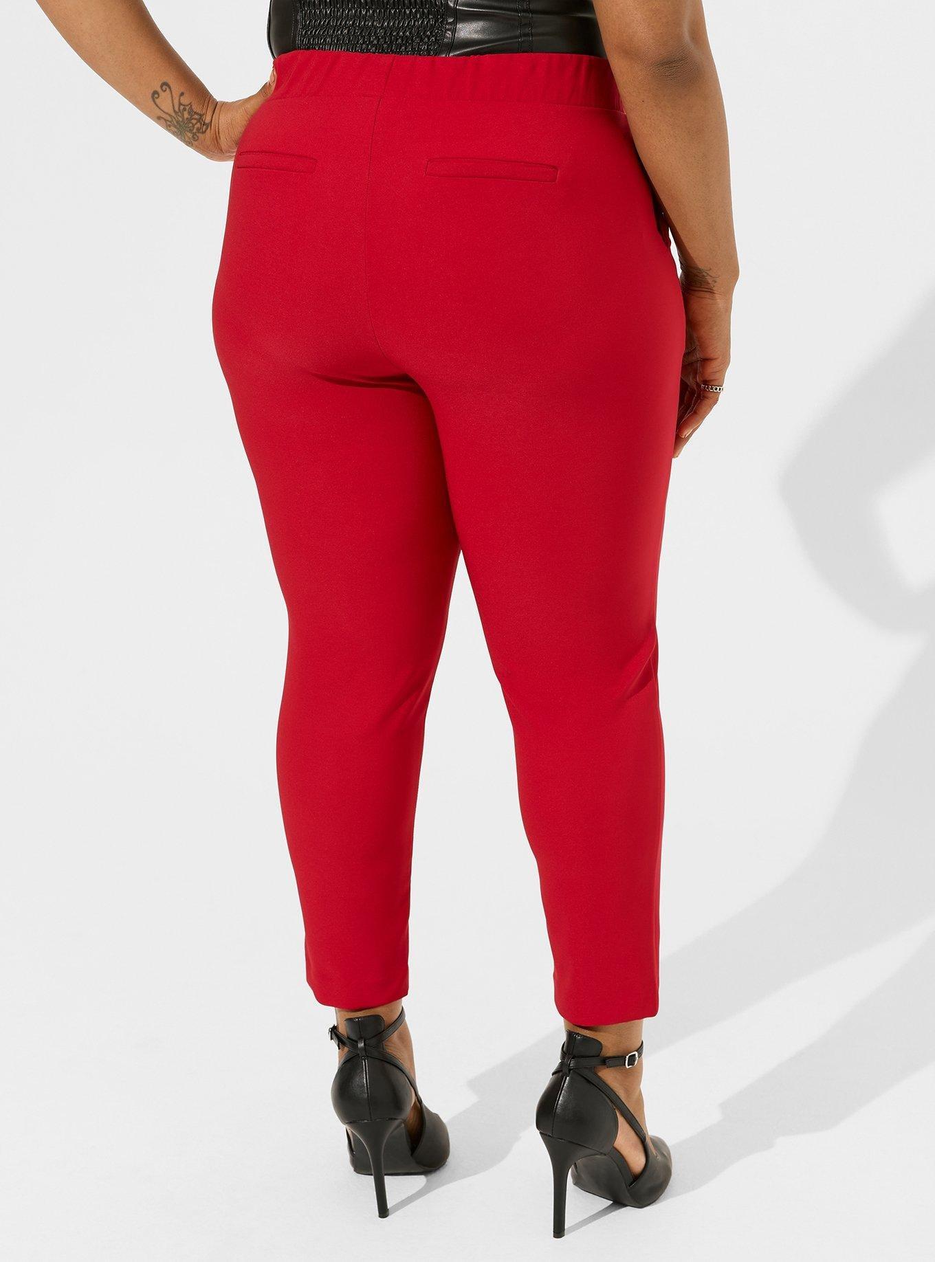 Pull-On Relaxed Taper Studio Refined Crepe High-Rise Pant