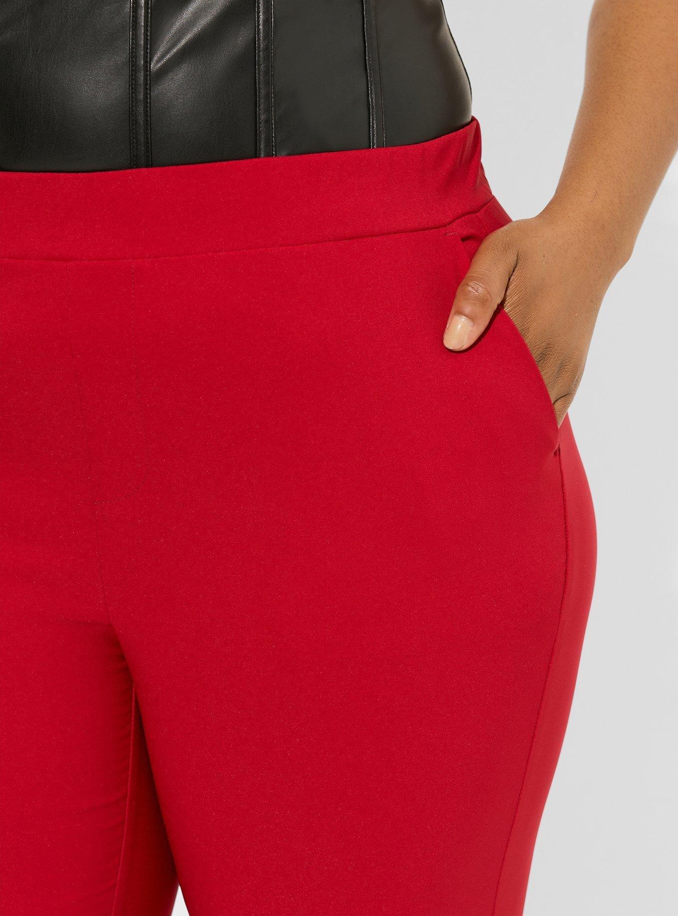 Pull-On Relaxed Taper Studio Refined Crepe High-Rise Pant