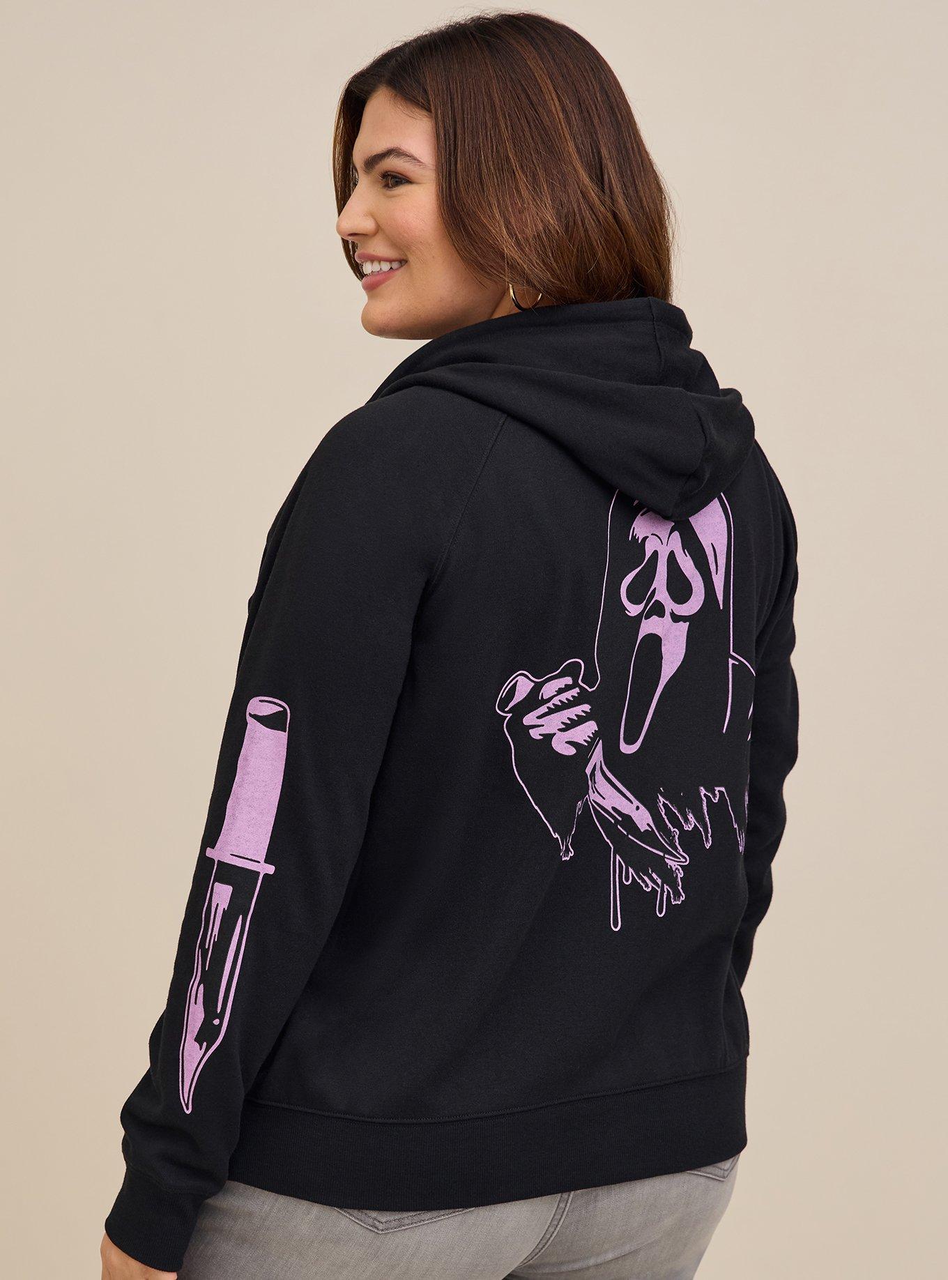 Plus Size - Scream Cozy Fleece Zip Hoodie - Torrid