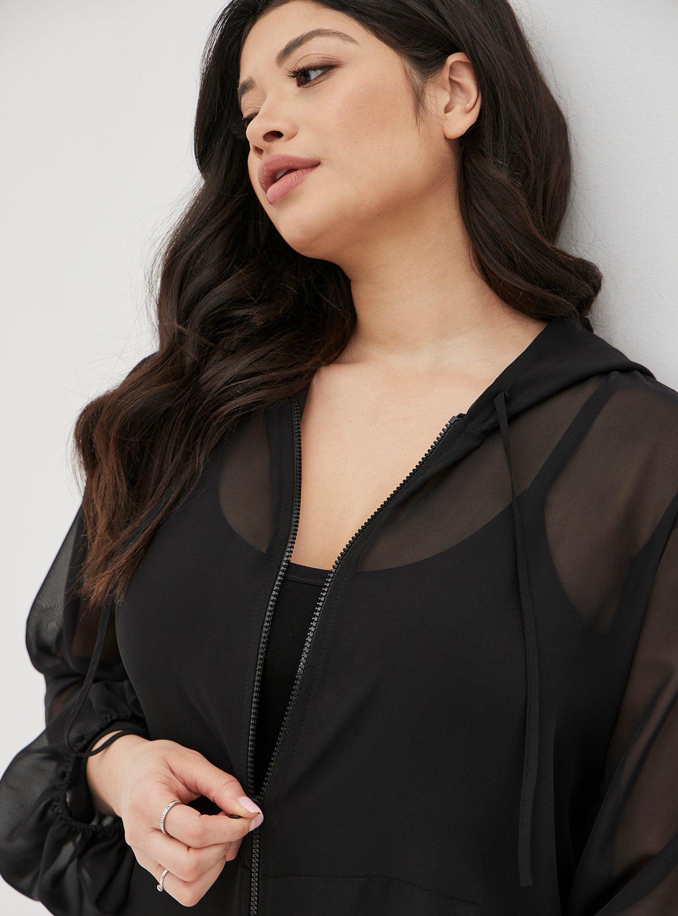 Plus Size Chiffon Midi Sheer Jacket Torrid