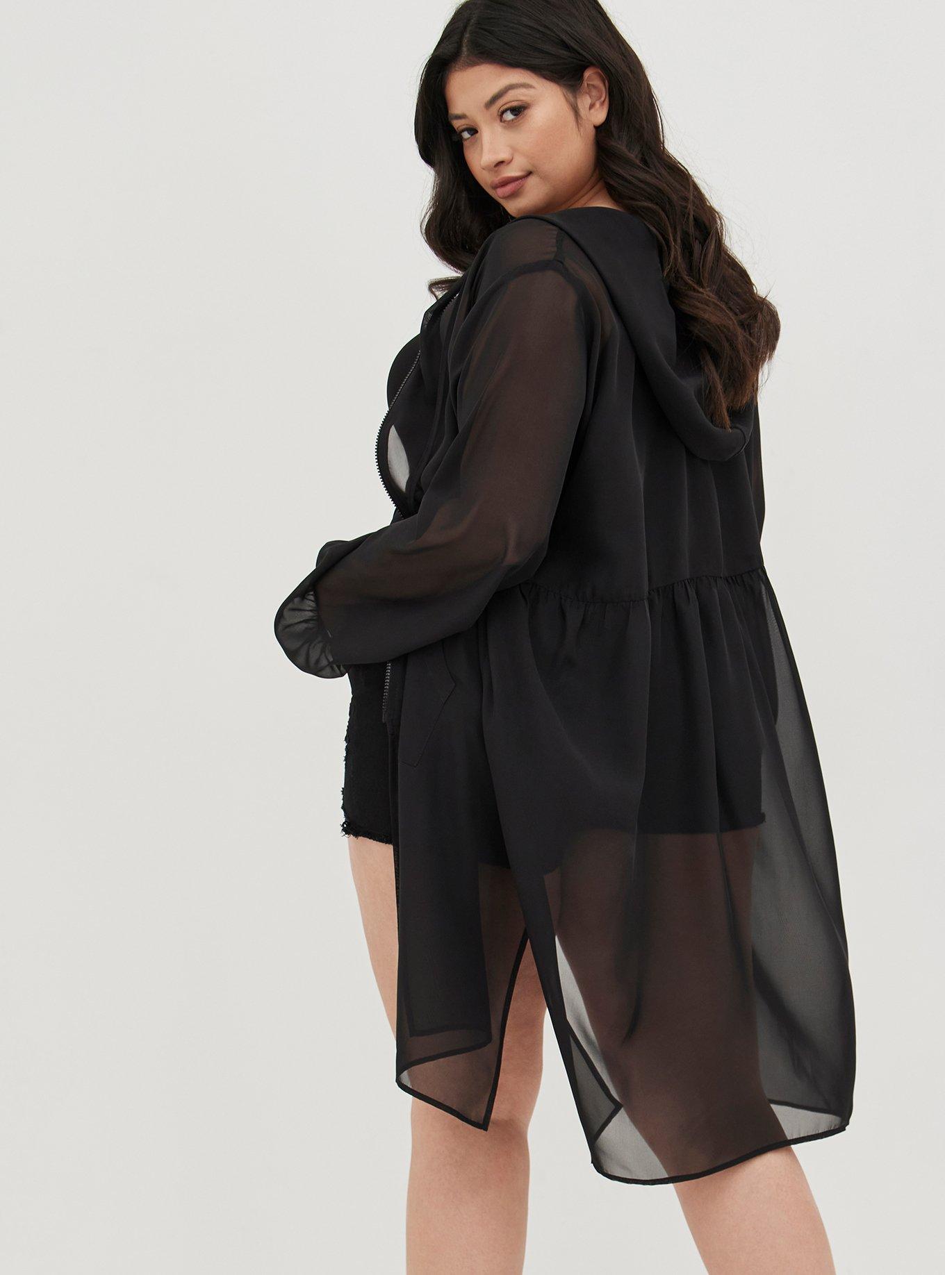 Plus Size - Chiffon Midi Sheer Jacket - Torrid