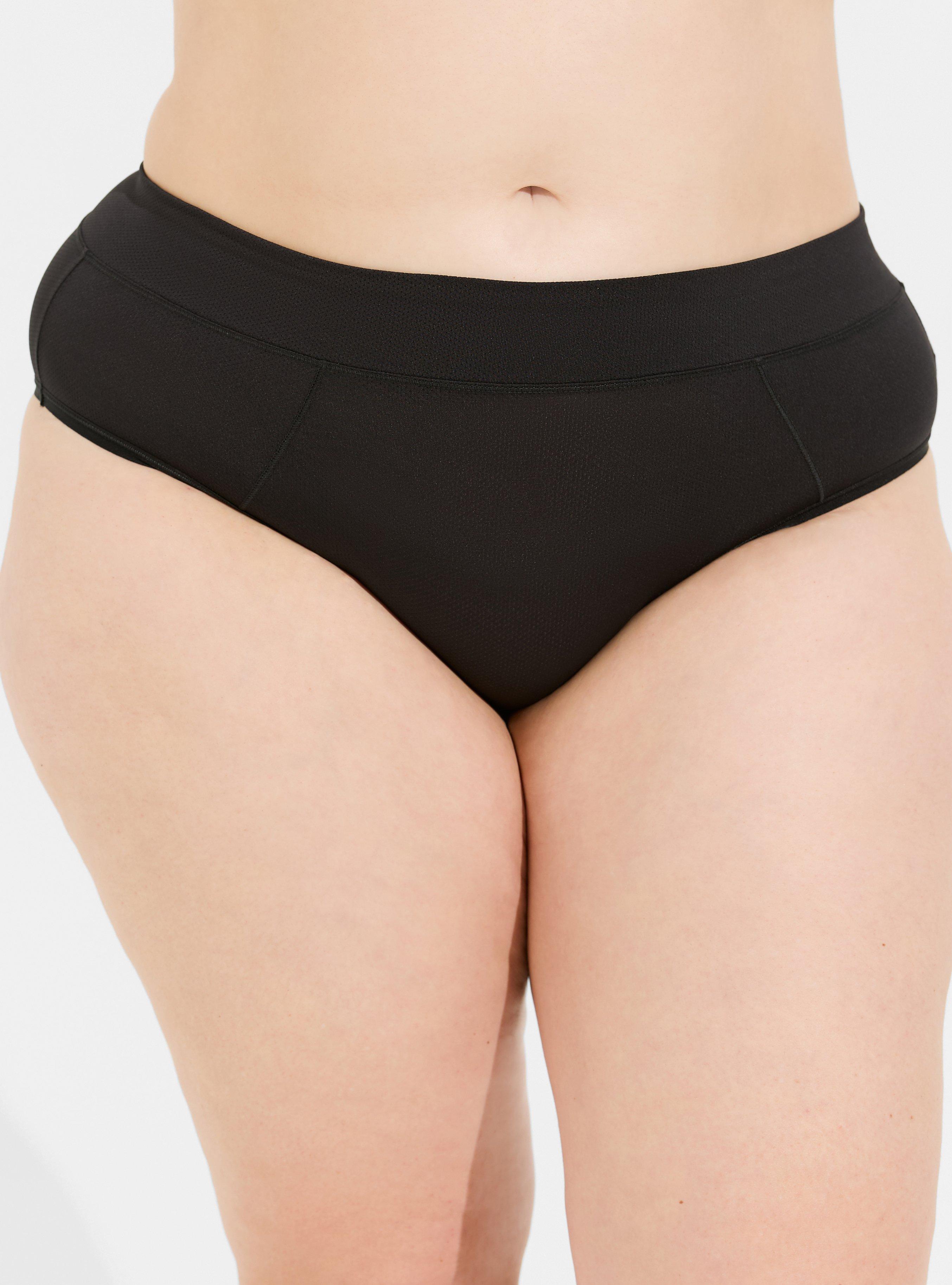 Plus Size - Active Microfiber Mid-Rise Thong Panty - Torrid