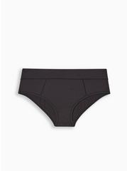 Active Microfiber Mid-Rise Hipster Panty, RICH BLACK, alternate