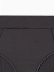 Active Microfiber Mid-Rise Hipster Panty, RICH BLACK, alternate