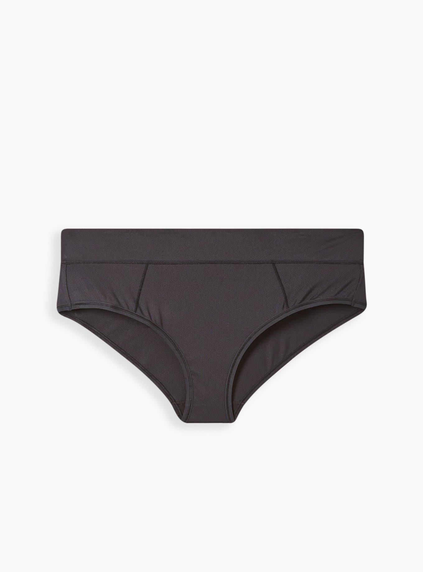 Calvin Klein Black Bottoms-Up Lace-Trim Hipster