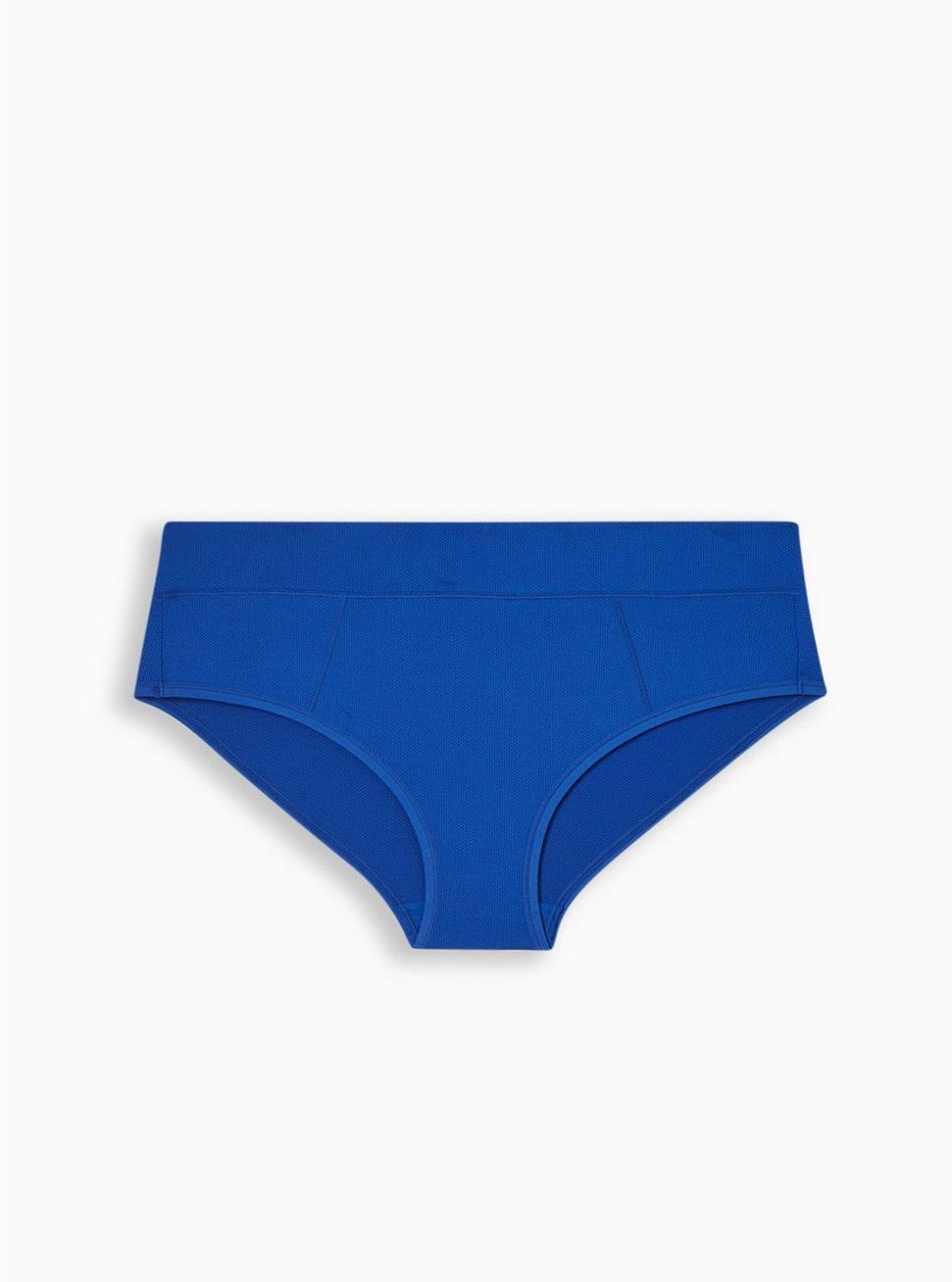Active Microfiber Mid-Rise Hipster Panty, SURF THE WEB BLUE, hi-res