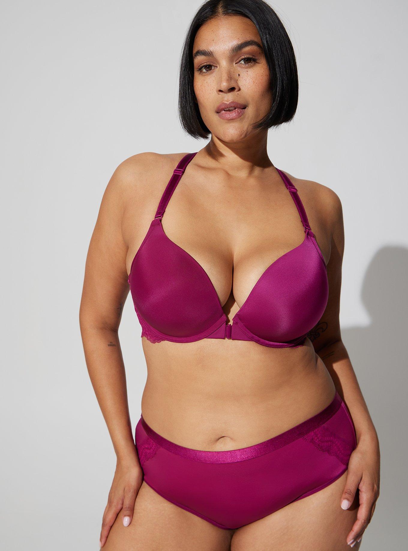 Auden Hipster Cotton Underwear Womens Size L (12/14) Pink/Purple