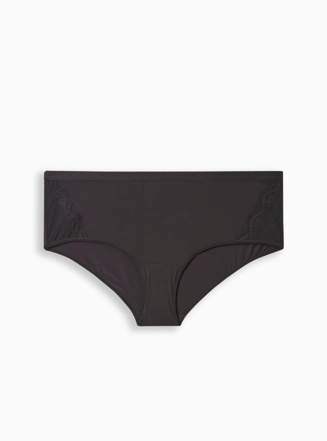 Women's invisible knickers in second skin microfibre Black Oh My Dim's