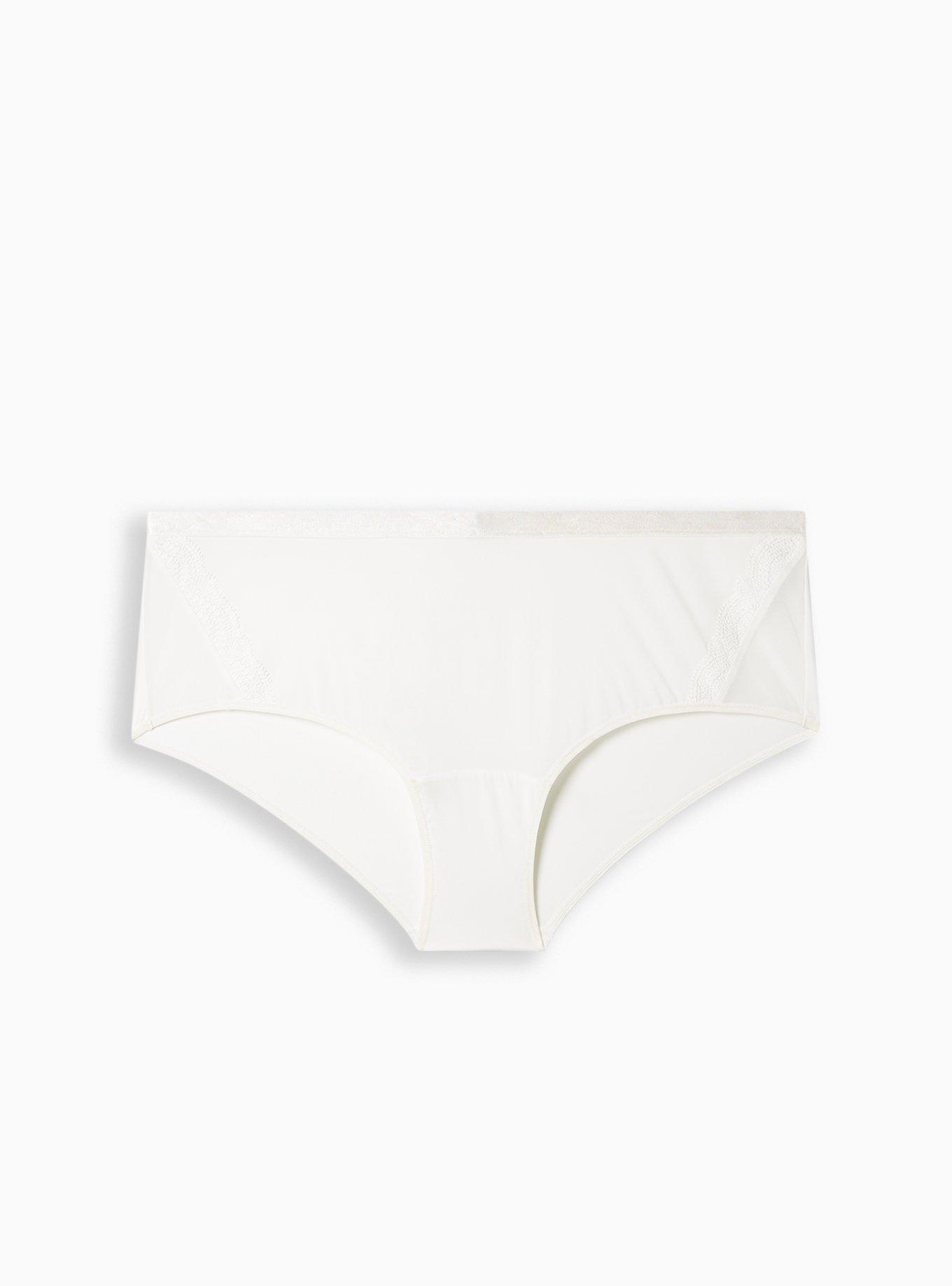 Felina | So Smooth Low Rise Bikini Panties | Seamless Underwear | No Show  Undies (Whisper White, X-Large)