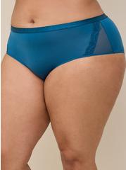Plus Size Second Skin Mid-Rise Cheeky Panty, LEGION BLUE, alternate