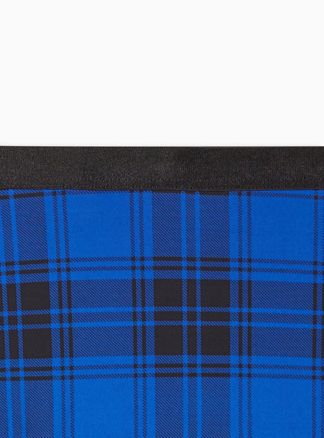 Second Skin Mid-Rise Cheeky Panty, STELLA PLAID BLUE, alternate