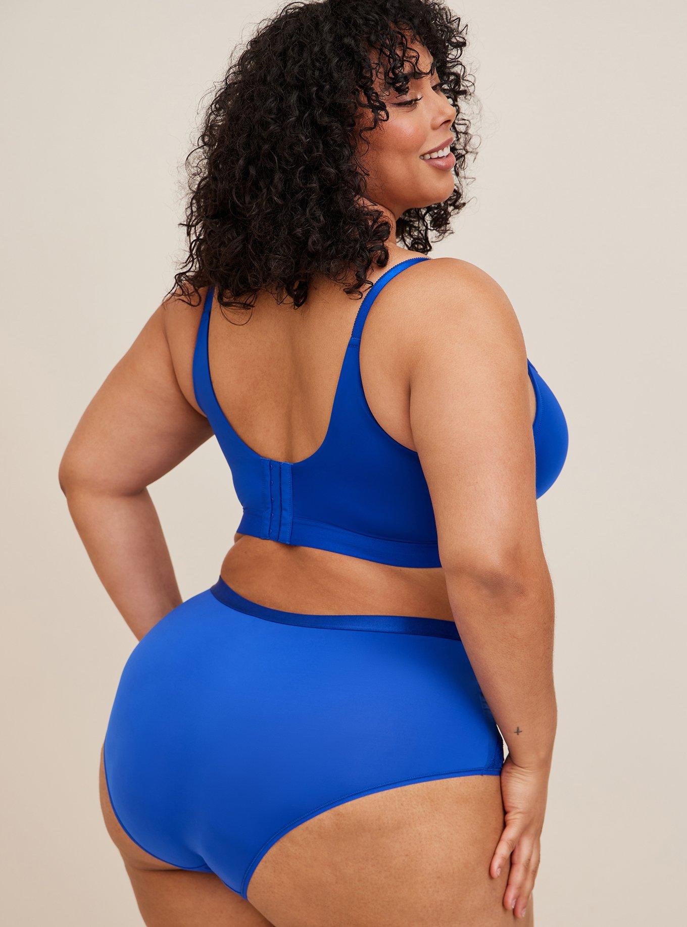 Track Soft Smoothing Seamless Thong Bodysuit - Azul - 3X at Skims