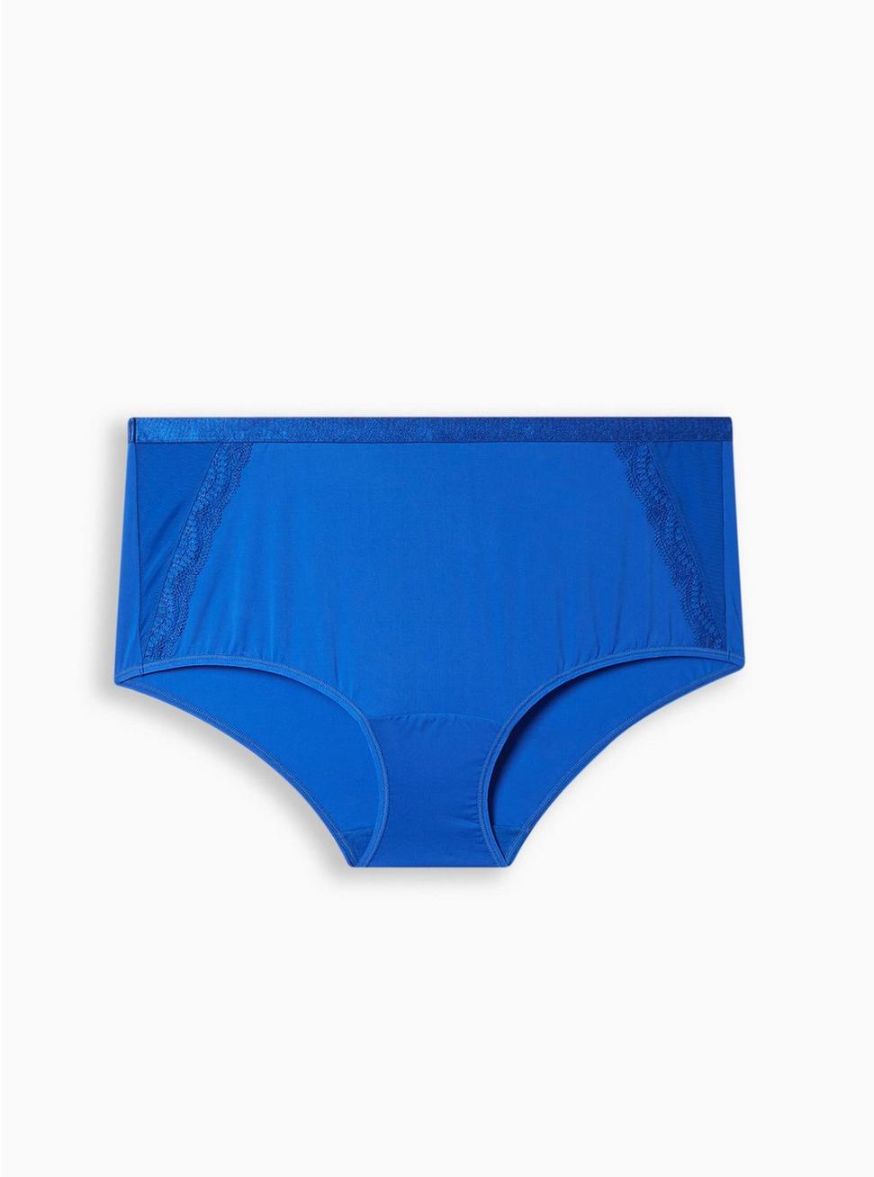 Second Skin Mid-Rise Brief Panty, SURF THE WEB BLUE, hi-res