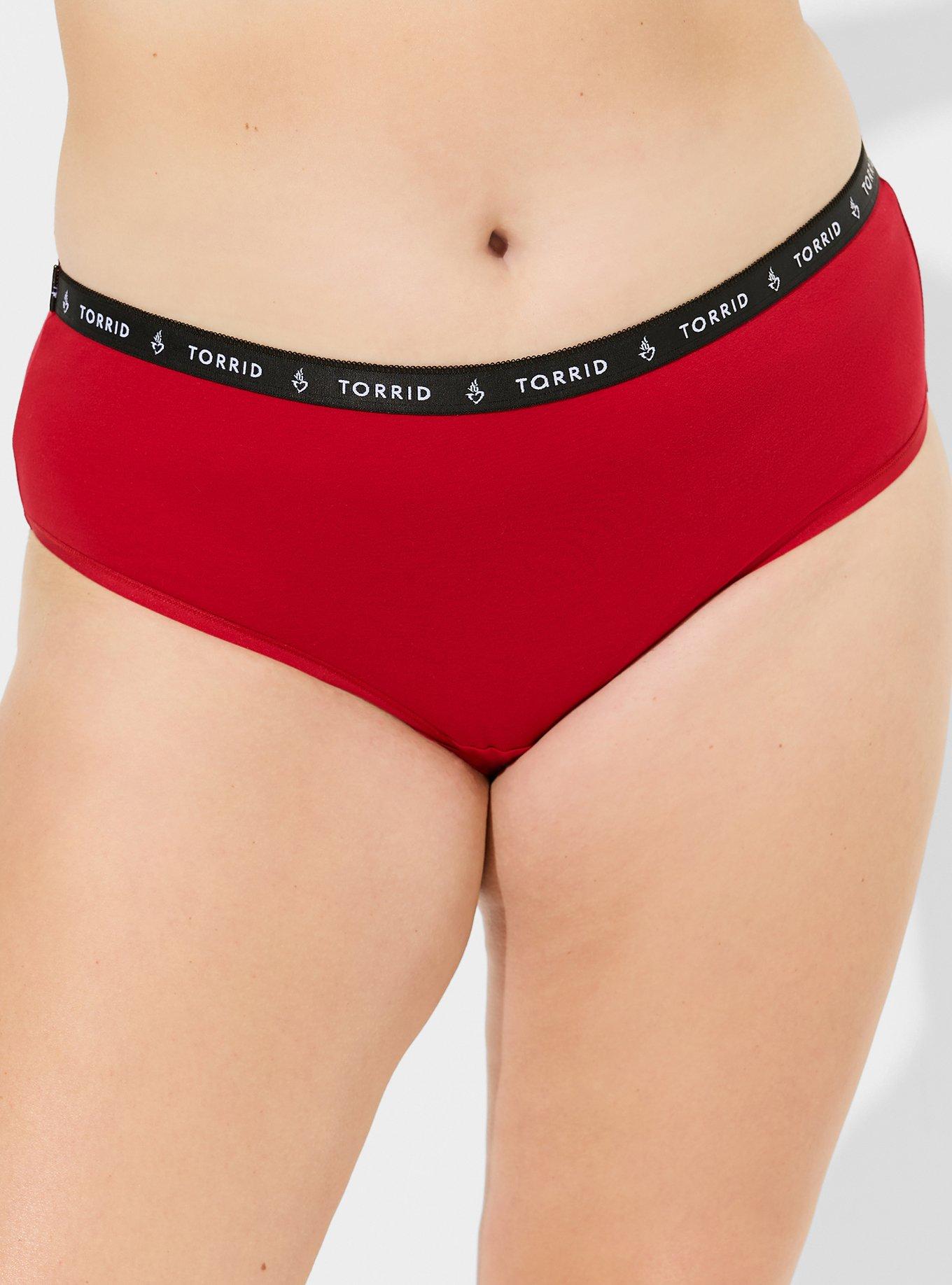 Plus Size - Cotton Mid-Rise Hipster Logo Panty - Torrid