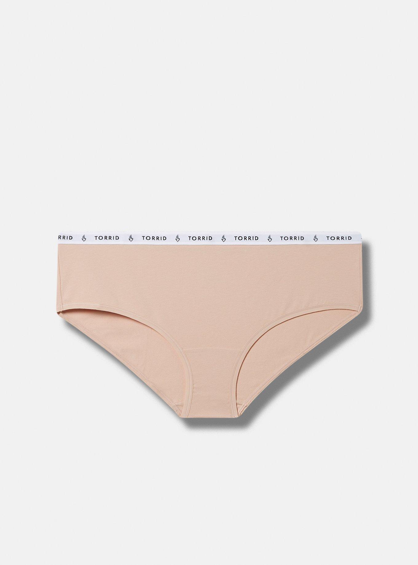 Plus Size - Cotton Mid-Rise Thong Logo Panty - Torrid