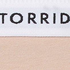 Plus Size Cotton Mid-Rise Hipster Logo Panty, ROSE DUST, swatch