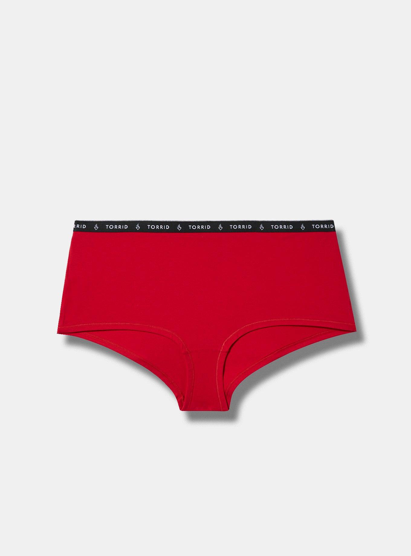 Plus Size - Cotton Mid-Rise Brief Logo Panty - Torrid