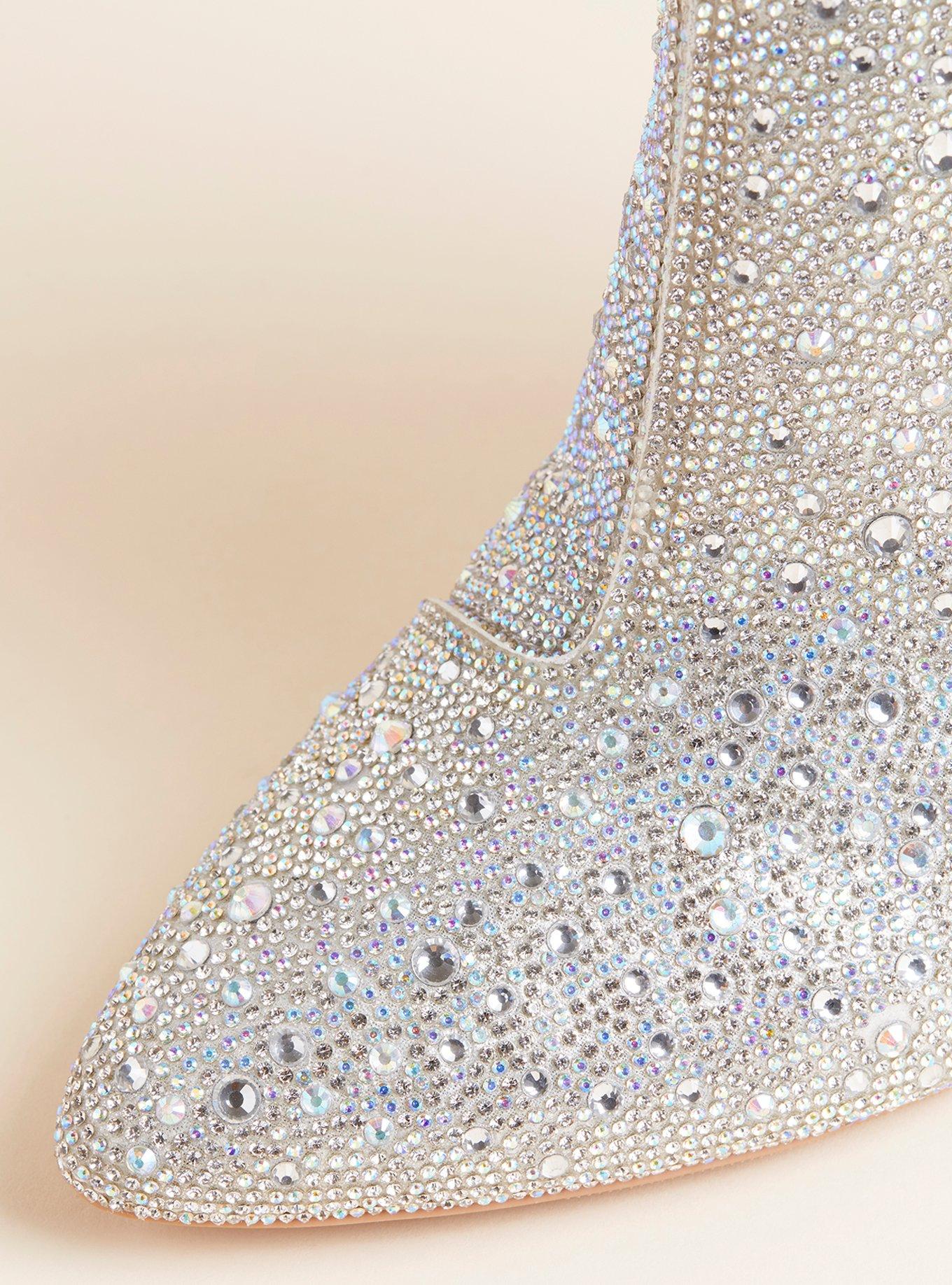 Plus Size - Betsey Johnson Rhinetone Heel Bootie (WW) - Torrid