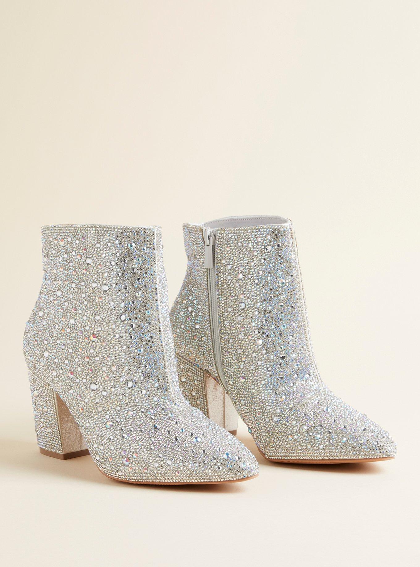 Betsey johnson rhinestone on sale booties