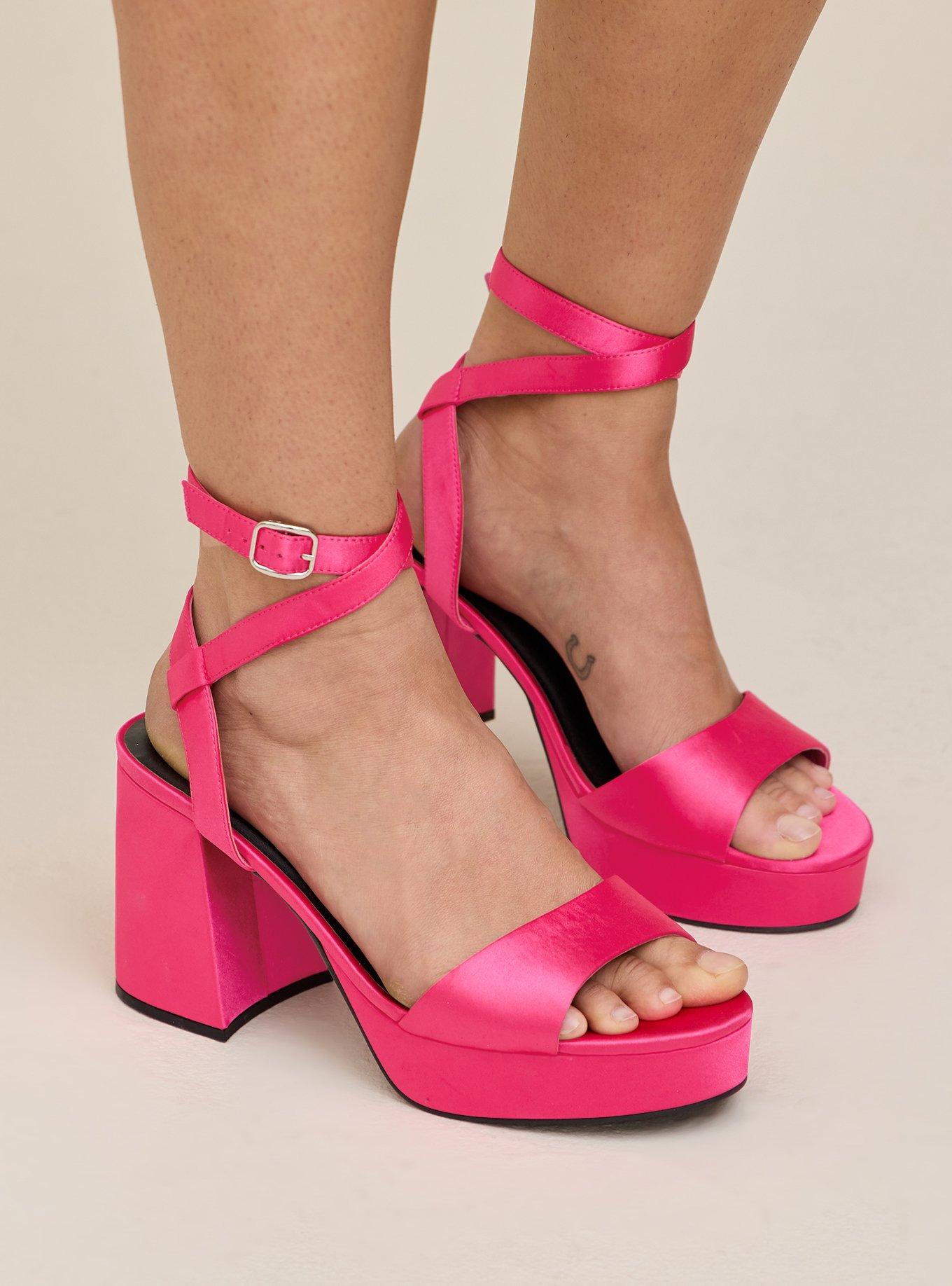 Pink heels size store 11