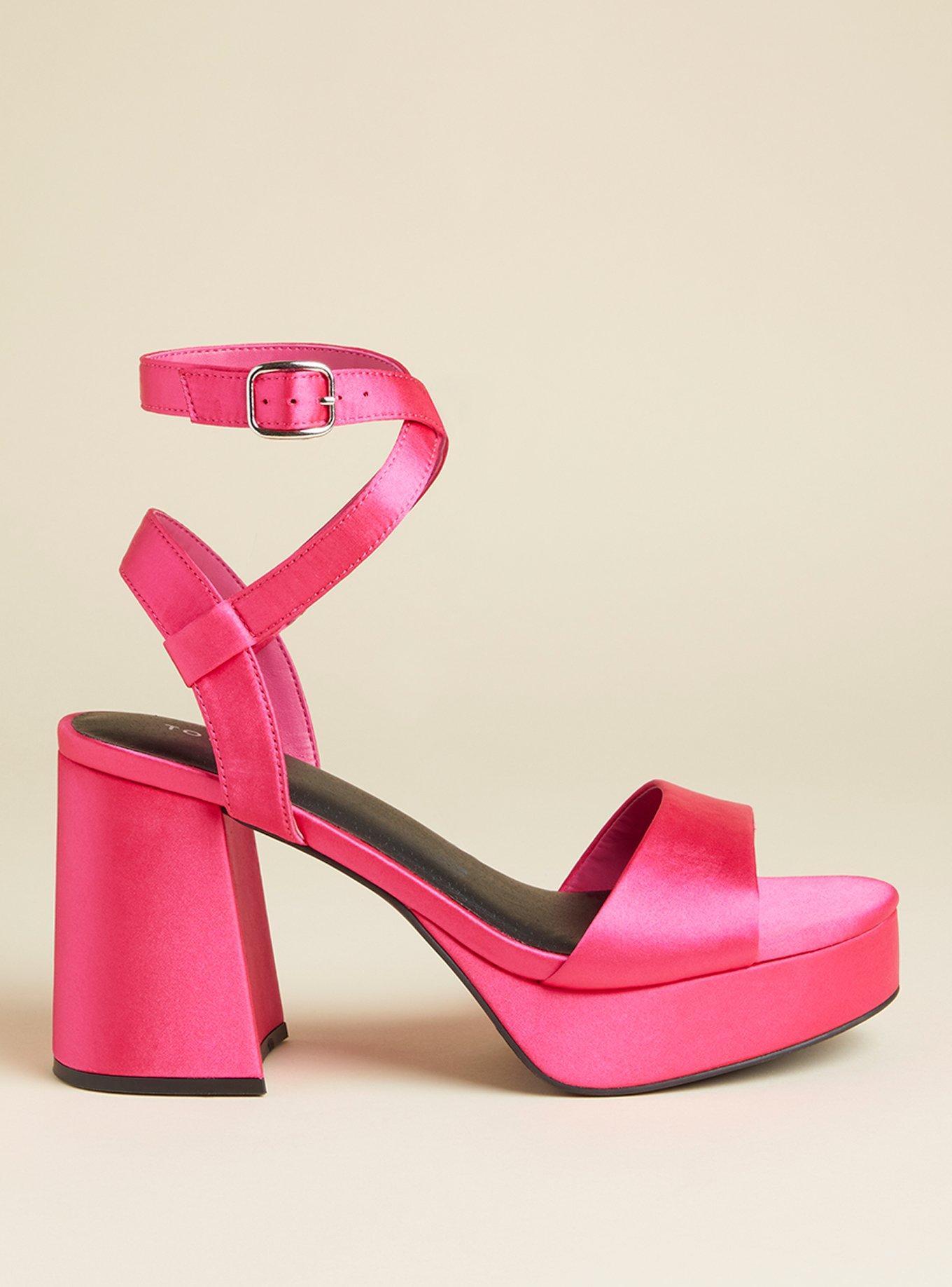 Wide width clearance pink heels