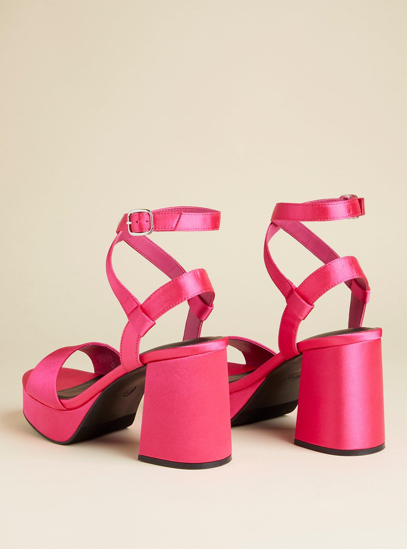 Strappy Platform Heel (WW), FUSCHIA PINK, alternate
