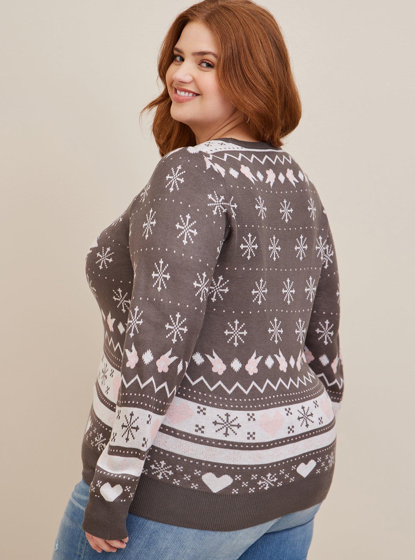 Plus Size Disney The Aristocats Marie Pullover Fair Isle Sweater Torrid