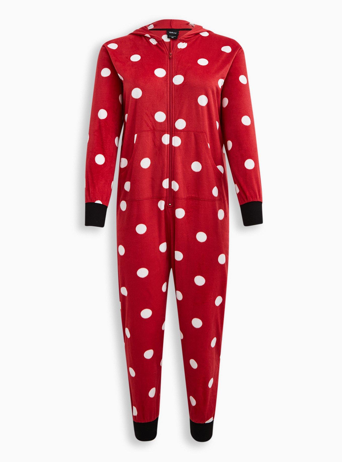 Plus Size - Disney Minnie Mouse Fleece Onesie - Torrid