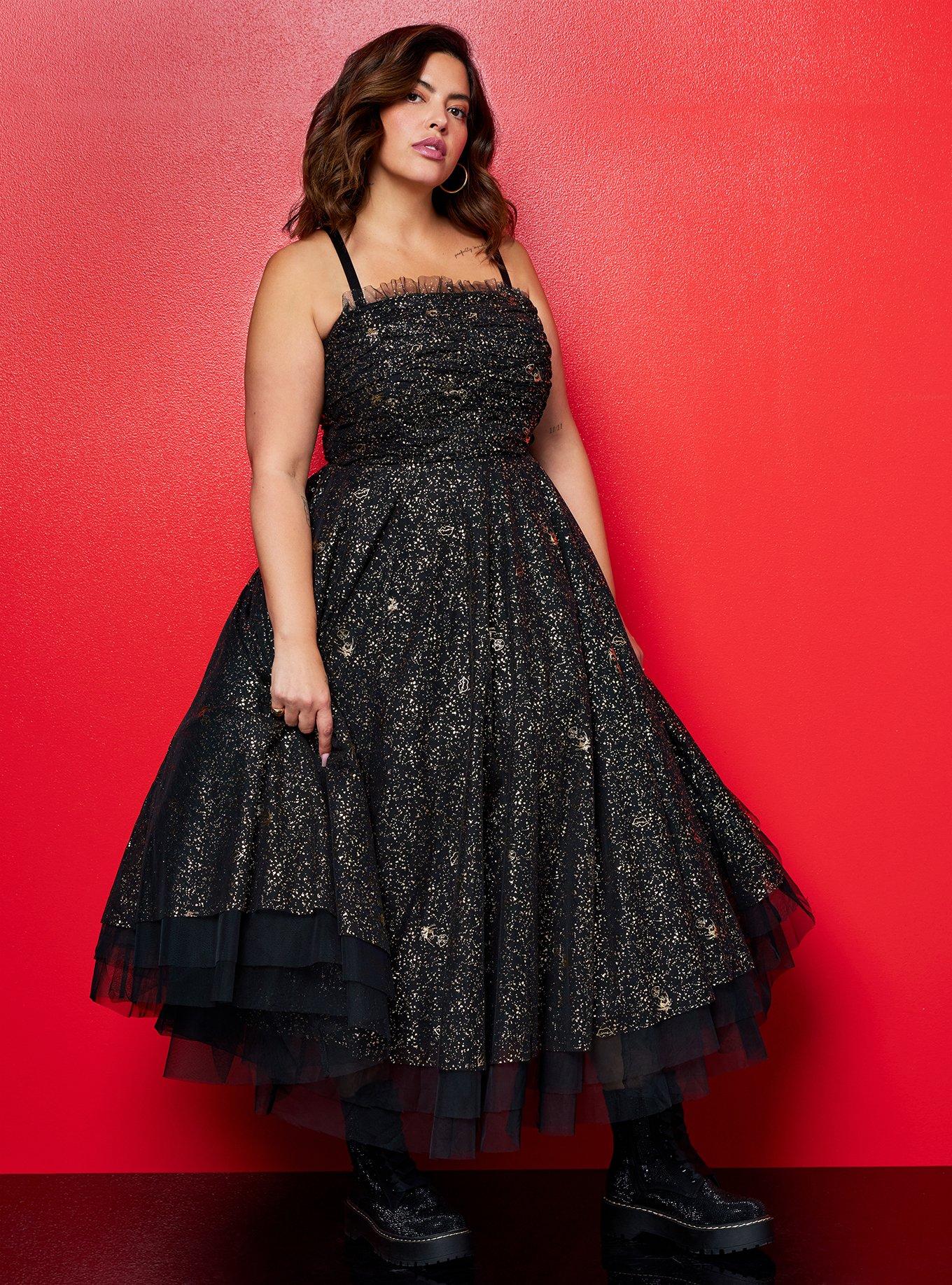 Plus Size - Betsey Johnson Strapless Tulle Tea Dress - Torrid