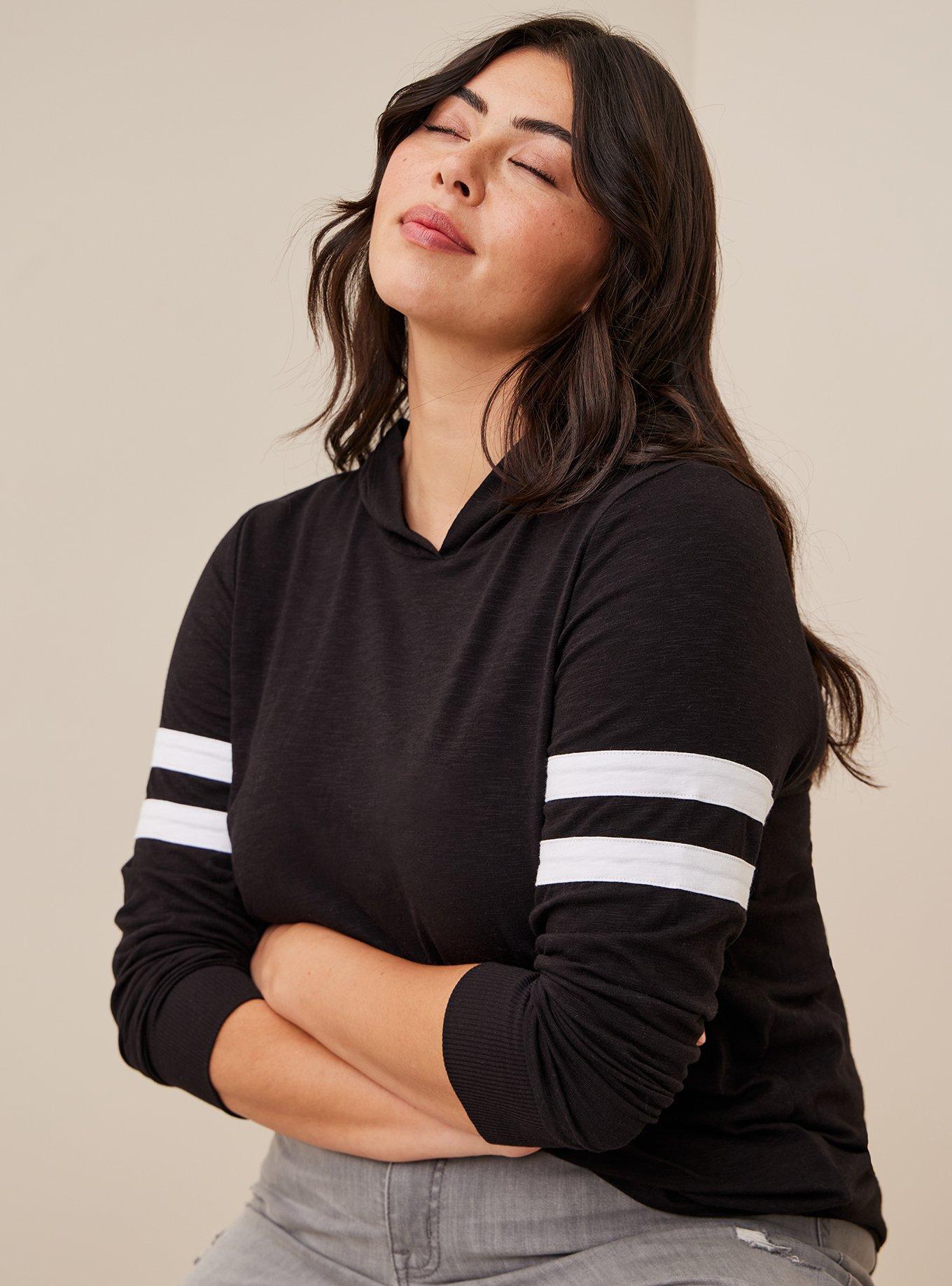 Vintage Super Soft Slub Hoodie, DEEP BLACK, alternate