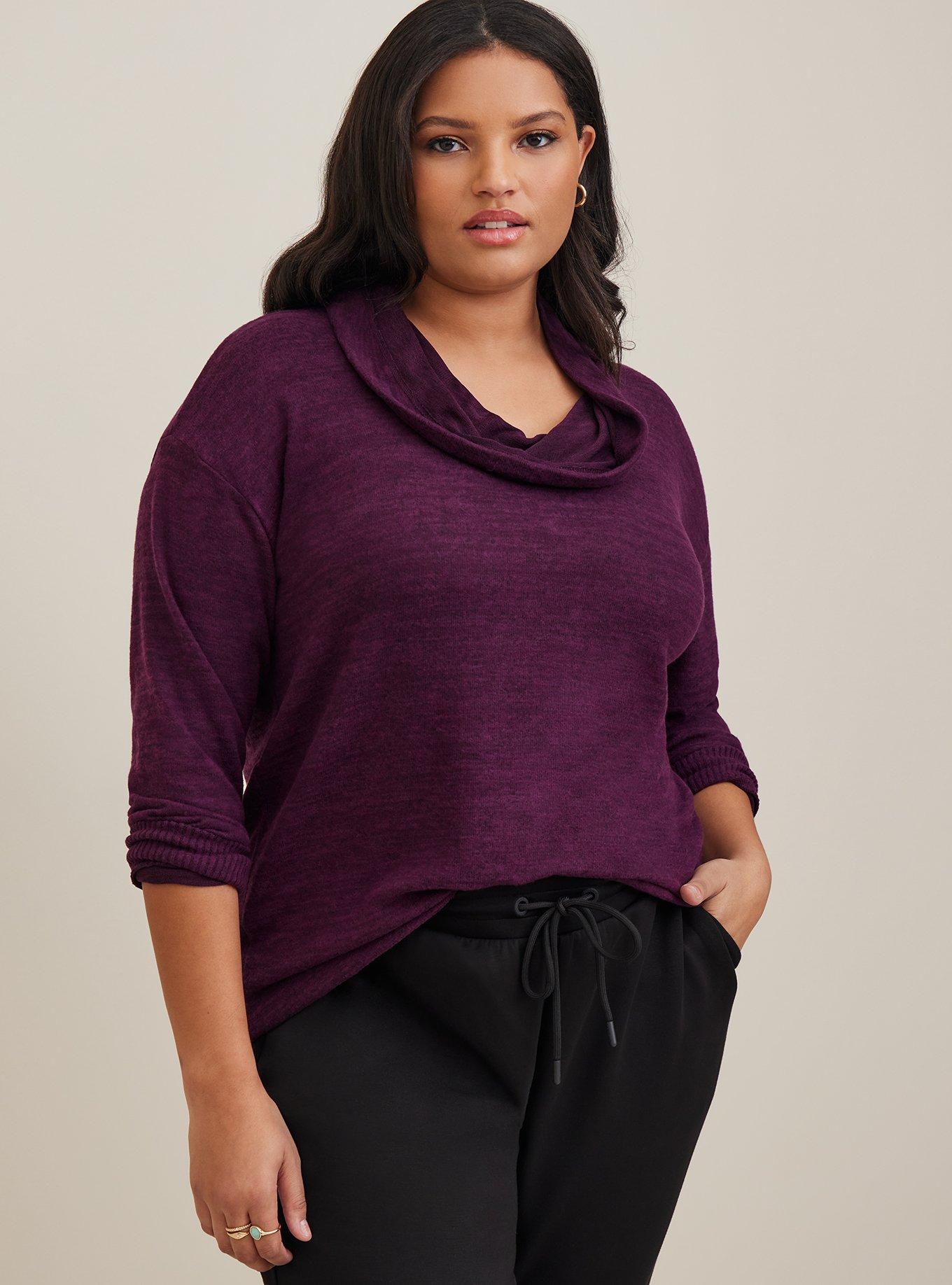 Tunic sweatshirt plus discount size