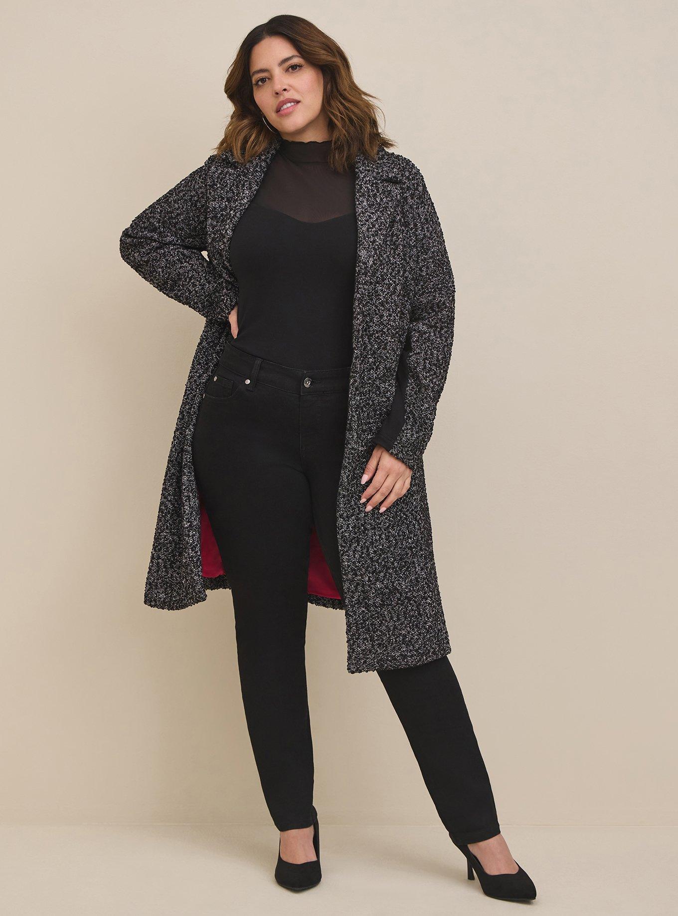 Stretch Mesh And Foxy Mock Neck Long Sleeve Top