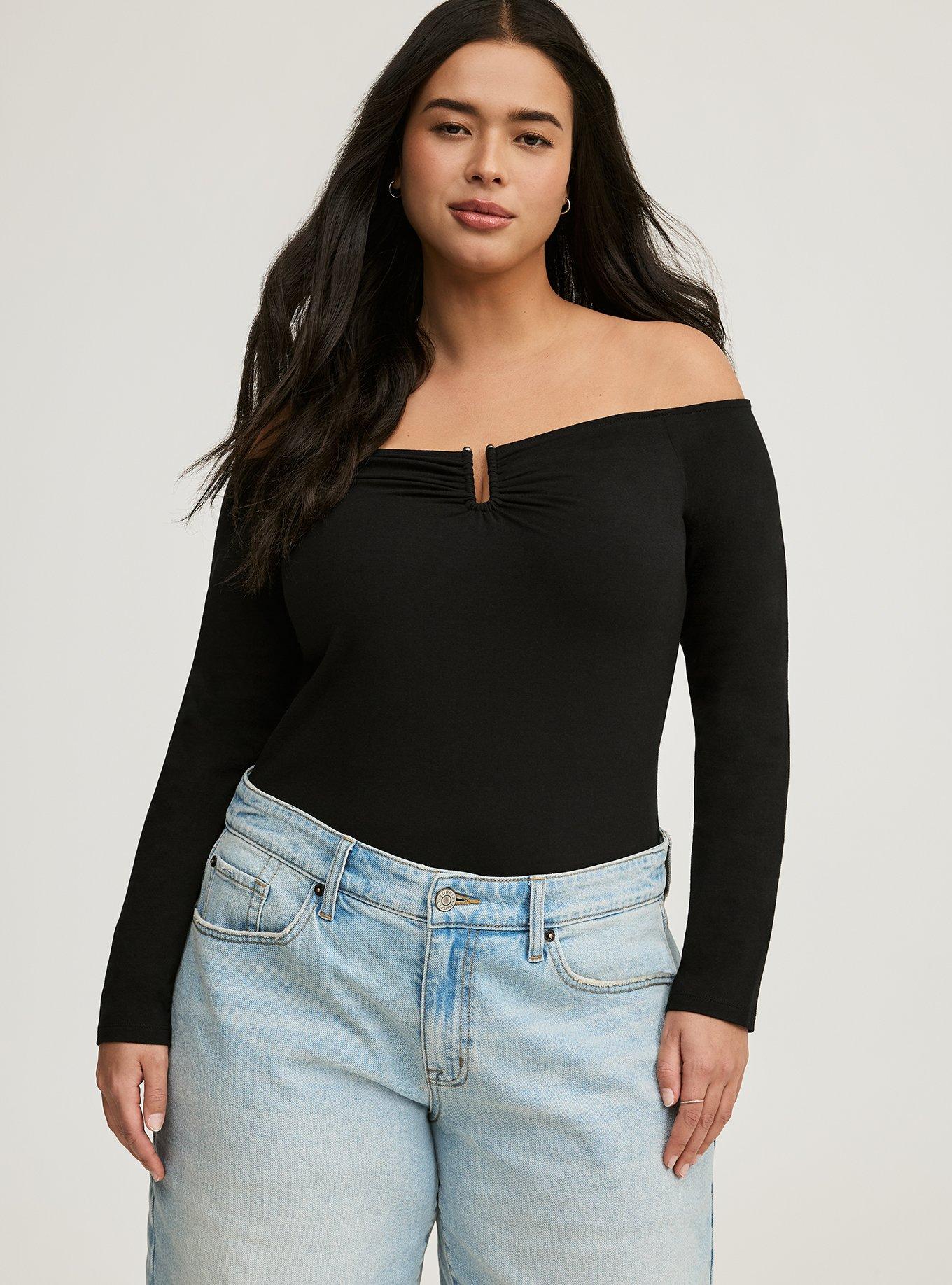 Foxy U-Bar Off-Shoulder Top