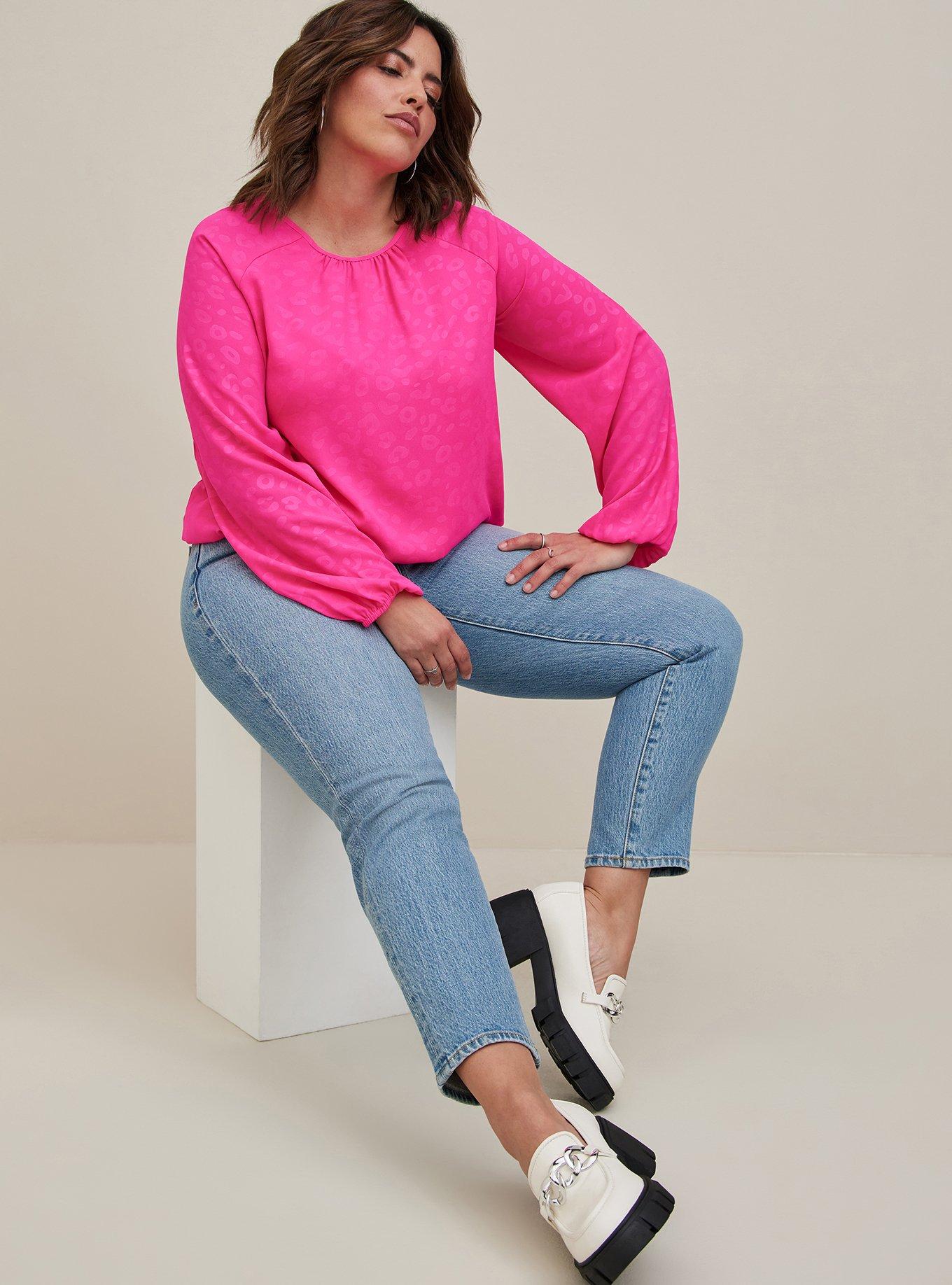 Plus Size - Georgette Bubble Hem Blouse - Torrid
