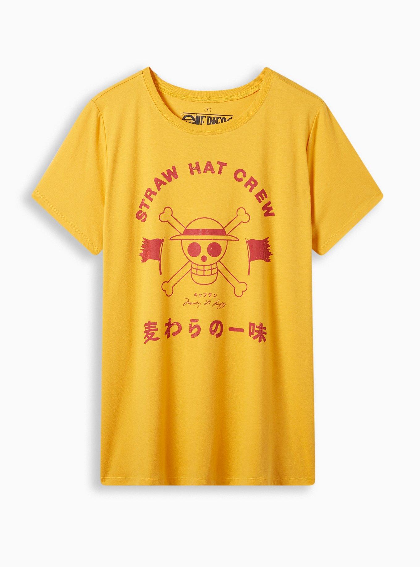 One Piece King of The Pirates Crew T-Shirt MD Yellow